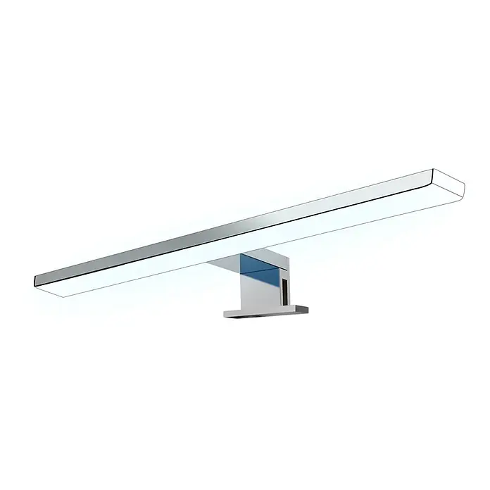 kalb LED Spiegelleuchte Aurinko 60cm 4000K Chrom -  - Elegante LED-Spiegelleuchte in Chromoptik mit langem, rechteckigem Stab und modernem Befestigungsarm.