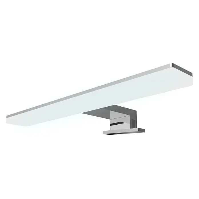 kalb LED Spiegelleuchte Selma 30cm 4000K Chrom 2in1 Montage -  - Moderne LED-Spiegelleuchte aus Chrom mit langem, linearem weißem Diffusor.