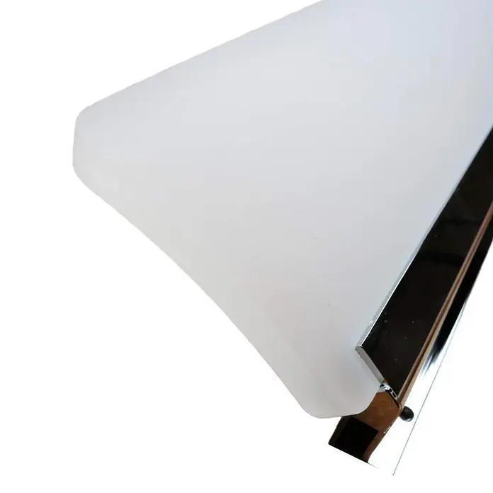 kalb LED Spiegelleuchte WhiteWave 60cm 3000K Chrom -  - Moderne Wandleuchte mit mattweißem Diffusor und poliertem Chromrahmen.