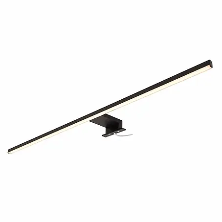 kalb LED Spiegelleuchte Running Light 100cm 3000K Schwarz Lichtlauf