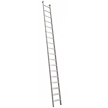 Euroline  Anlegeleiter Premium 30176 Alu Stufenanlegeleiter mit Vario Einhängehaken Ø 60mm 18 St