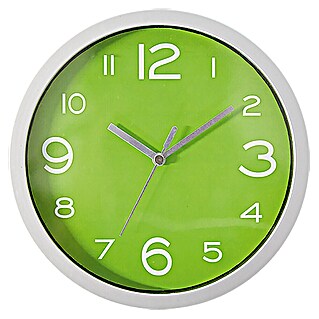 Stenska ura Basic (Premer: 20 cm, Zelene barve)