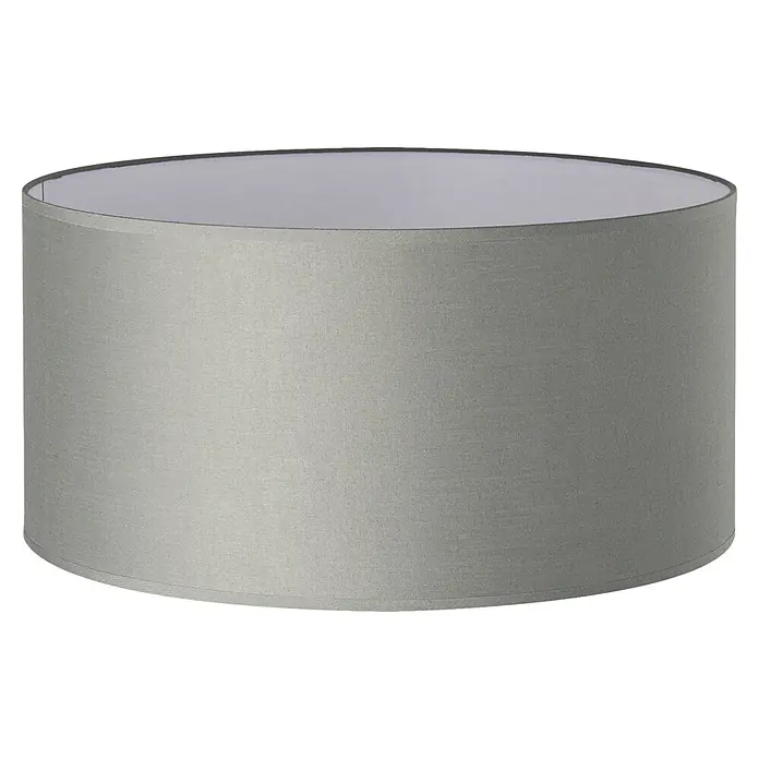 Home Sweet Home Lampenschirm Bling - Ø x H: 50 x 25 cm, Castlerock, Baumwolle, Rund - Texturierter hellgrauer zylindrischer Lampenschirm aus Stoff.
