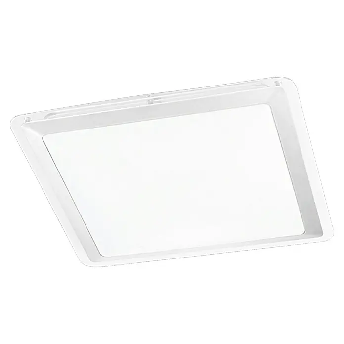 Paul Neuhaus LED-Deckenleuchte Labol - 12 W, L x B x H: 335 x 335 x 100 mm, Opal, Nickel, Warmweiß - Weißer, rechteckiger  Deckenrahmen zur einfachen Installation von Deckenleuchten. Perfekt für moderne Beleuchtungskonzepte in jedem Raum.