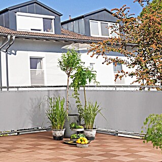 Windhager Balkonsichtschutz Ibiza (5 x 0,9 m, Grau)