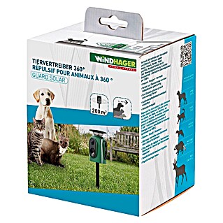 Windhager Ultraschall-Tiervertreiber Solar 360° (Reichweite ca.: 8 m)