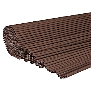 Windhager Sichtschutzmatte Woodura (3 x 1 m, Kunststoff, Braun)