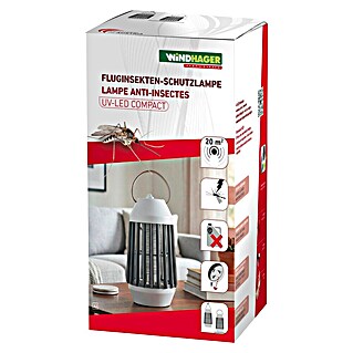 Windhager Insektenfänger Schutzlampe UV-LED Basic (Wirkungsbereich: 20 m²)