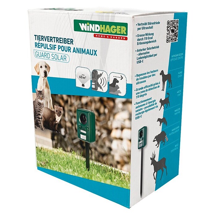 Windhager Tiervertreiber Guard Solar (Wirkungsbereich: 60 m²) | BAUHAUS