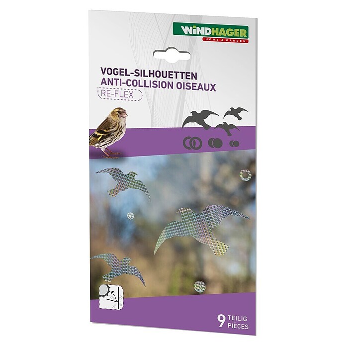 Fenstersticker Vogel-Silhouetten (Mehrfarbig, Kunststoff) | BAUHAUS