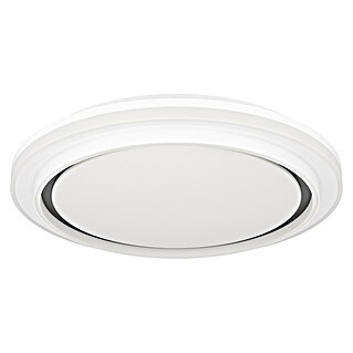LED-Wand- & Deckenleuchte rund Semovigo (Ø x H: 40 x 6 cm, 18 W, Weiss/Grau, Warmweiß)