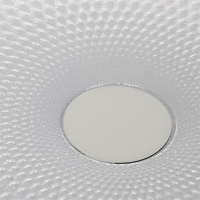 LED-Deckenleuchte rund Sarmeola (Ø x H: 39 x 7,5 cm, 24 W, Wabendesign, Weiß) | BAUHAUS