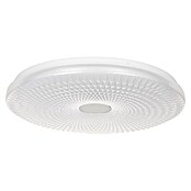 LED-Deckenleuchte rund Sarmeola (Ø x H: 39 x 7,5 cm, 24 W, Wabendesign, Weiß) | BAUHAUS