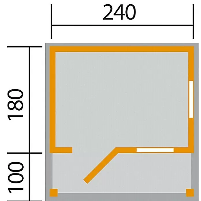 Weka Gartenhaus Nature 2 - Holz, Natur, 6,72 m²