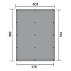 Weka Carport Optima Duo (8,02 x 6,03 m, Einfahrtshöhe: 2,15 m, Schneelast: 125 kg/m²)