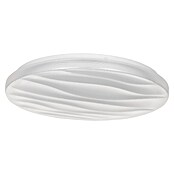 LED-Deckenleuchte rund Sarmeola (Ø x H: 39 x 7,5 cm, 24 W, Wellendesign, Weiß) | BAUHAUS
