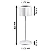 Paulmann Solar-Tischleuchte Else (Weiß, IP44, Ø x H: 102 x 305 mm) | BAUHAUS