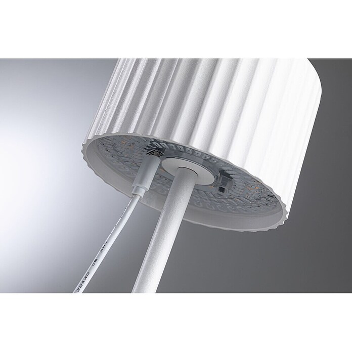 Paulmann Solar-Tischleuchte Else (Weiß, IP44, Ø x H: 102 x 305 mm) | BAUHAUS