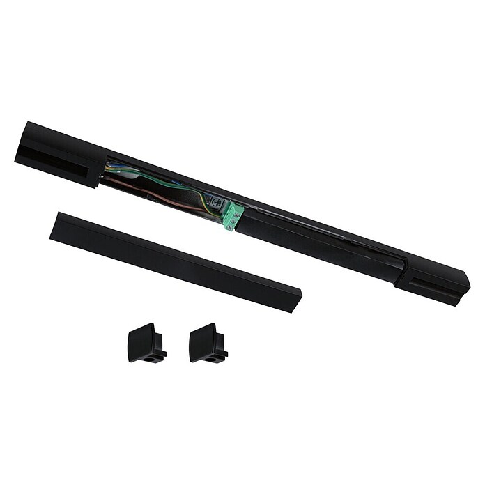 Paulmann Mittel-Einspeisung Urail (L x B x H: 304 x 21 x 18 mm, Schwarz Matt) | BAUHAUS
