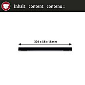 Paulmann Mittel-Einspeisung Urail (L x B x H: 304 x 21 x 18 mm, Schwarz Matt) | BAUHAUS