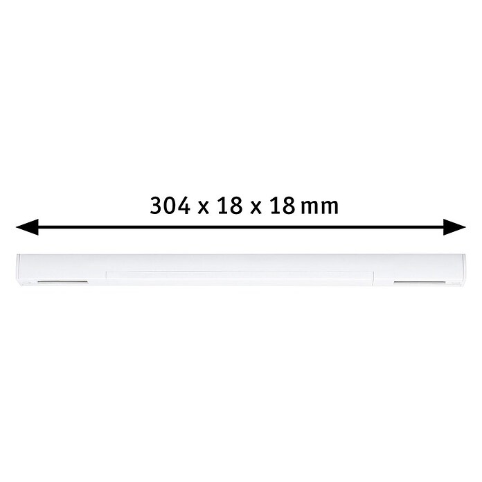 Paulmann Mittel-Einspeisung Urail (L x B x H: 304 x 21 x 18 mm, Chrom) | BAUHAUS