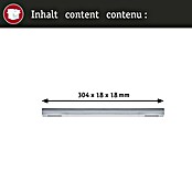 Paulmann Mittel-Einspeisung Urail (L x B x H: 304 x 21 x 18 mm, Chrom) | BAUHAUS