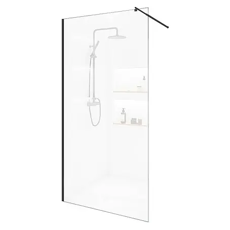 Home Deluxe Duschabtrennung BAKI schwarz 80 x 200 cm