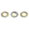 Tween Light Set de focos LED empotrables (Redondeada, 3 × 3 W, Aluminio)