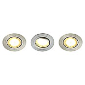 Tween Light Set de focos LED empotrables (Redondeada, 3 × 3 W, Aluminio)