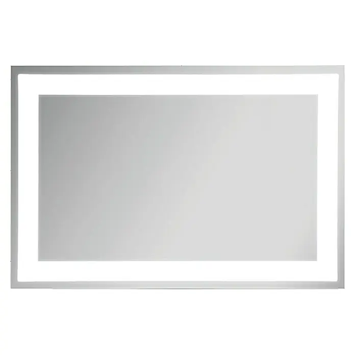 Camargue Stella LED-Lichtspiegel - 90 x 60 cm - Ein moderner, rechteckiger Badezimmerspiegel mit integrierter LED-Beleuchtung für eine optimale Ausleuchtung und stilvolles Ambiente.