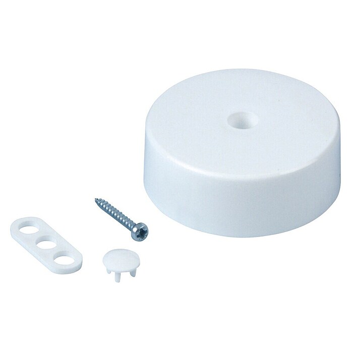Rozeta  (Premer: 65 mm, Plastika, Bela) | 3348 - Deckenabzweigdosen | CBGC - Lampenfassungen | CBG - Stecker, Kupplungen Lampenfassungen | CB - Elektroinstallation | C - Elektro | BAUHAUS