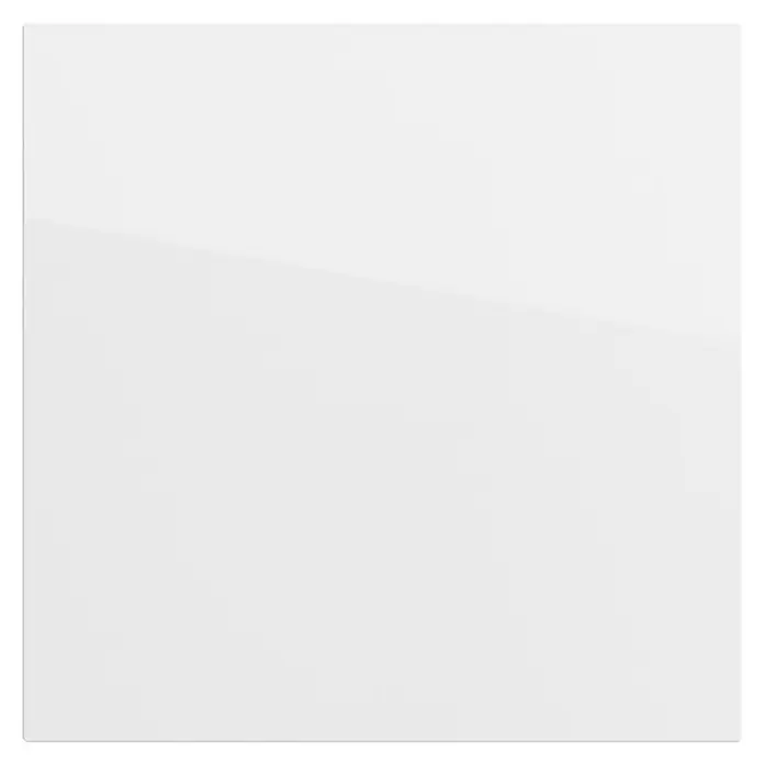Gira Universalwippe System 70 537270 - Reinweiß, Kunststoff, Unterputzmontage - Glänzende weiße rechteckige Platte mit diagonalem Glanzlicht.