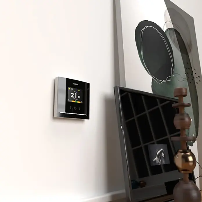 Termostato digital Genius - An x Al: 8,6 x 8,6 cm, Negro - Foto ambiente