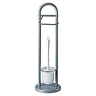 Venus WC-Kombi-Bürstengarnitur Amicella (Höhe: 63 cm, Weiß/Silber, Metall)