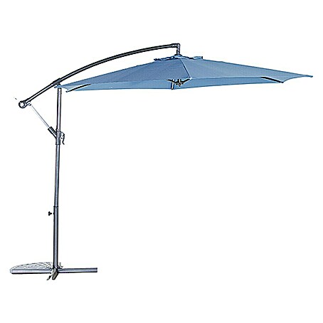 Sunfun Ampelschirm Toscana (Blau, Durchmesser Bespannung: 300 cm)