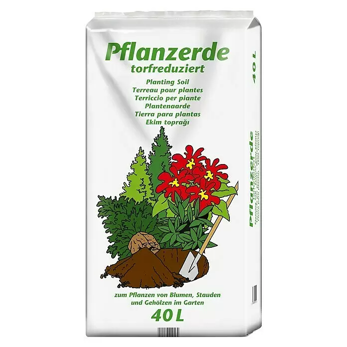 Blumenerde - 40 l, Torfreduziert