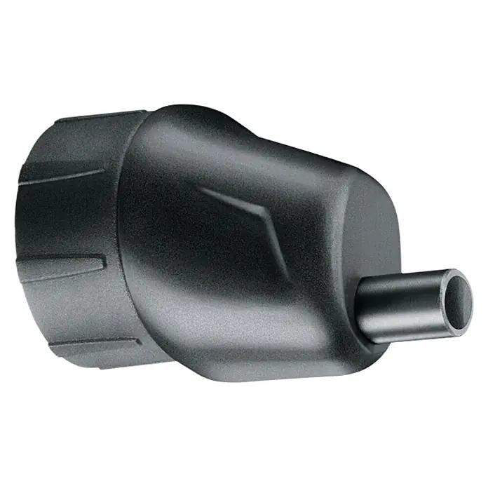 Bosch Accesorio excéntrico - Específico para: Atornillador de batería Bosch Easy IXO III/IV/V/VI - Primer plano de una punta de agarre para tatuajes metálica. Accesorios de tatuaje de alta calidad para tatuadores profesionales.