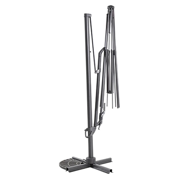 Sunfun Ligurien Ampelschirmgestell Ligurien (Dunkelgrau, Material Gestänge: Aluminium)