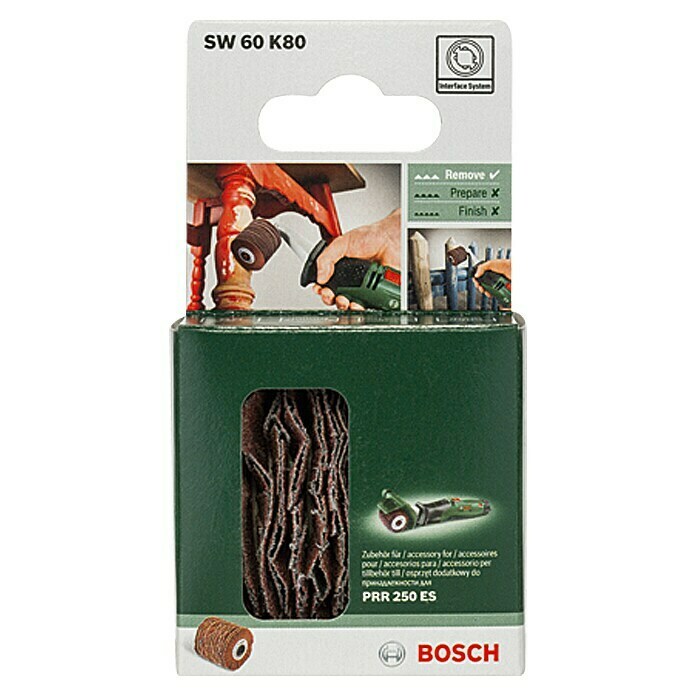 Bosch Banda de lija SW 60 (Ancho: 60 mm, Granulación: 80)