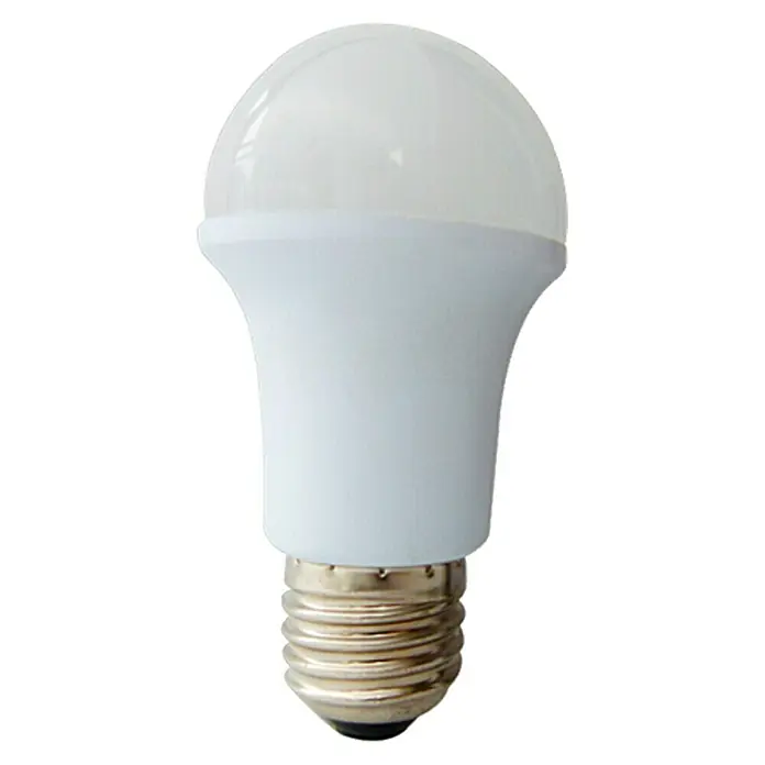 Voltolux Bombilla LED - E27, Intensidad regulable, Multicolor, 3 W - Primer plano de una bombilla LED con base de rosca y carcasa blanca. Solución de iluminación eficiente para su hogar.