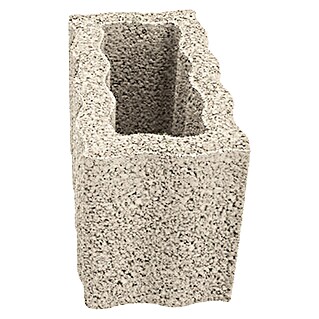 Christoph Plantenbaksteen Bloembak (Wit, 40 x 20 x 25 cm, Beton)