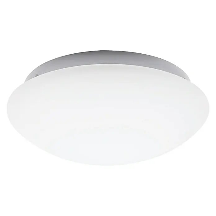 Tween Light LED-Deckenleuchte Pinto - 9 W, Weiß, Opal, Warmweiß - Nahaufnahme einer grauen und weißen Deckenleuchte.