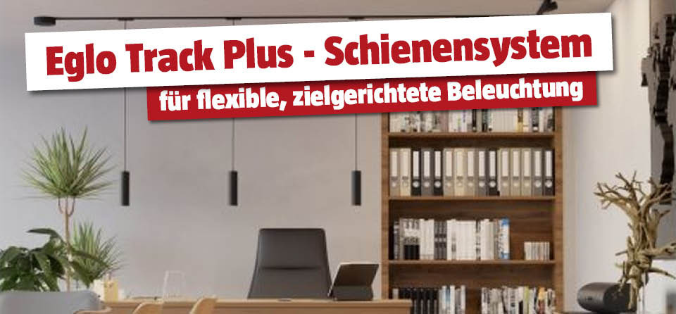 Eglo Track Plus Schienensystem im Büro