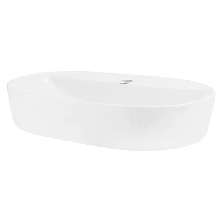 LuxeBath  Aufsatzwaschbecken Waschtisch aus Keramik für Badezimmer / Gäste-WC