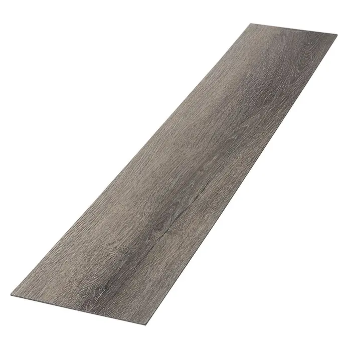 ML-Design Vinylboden 1 x Paket Klebevinylboden ( 16 Stück = 2,23 m² ) - Grau, Landhausdiele, 915 x 153 x 2 mm - Einzelne graue Holzoptik-Bodenplatte mit detaillierter Maserung.