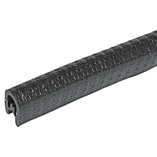 Alberts Kantenschutz (PVC, L x B x H: 1,5 m x 10 mm x 7 mm, Schwarz)