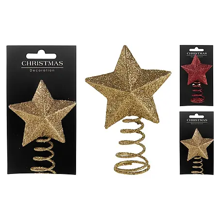 Punta para árbol de Navidad Estrella