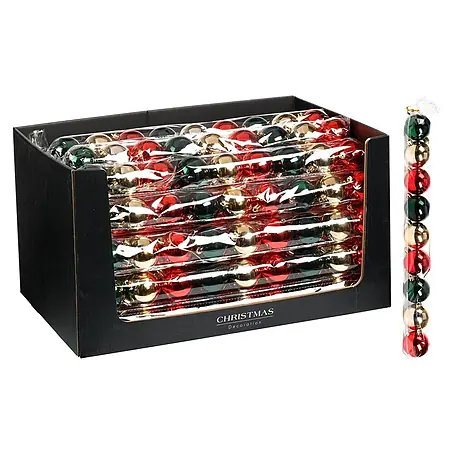 Bola de Navidad Verde/Dorado/Rojo