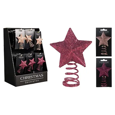 Punta para árbol de Navidad Estrella