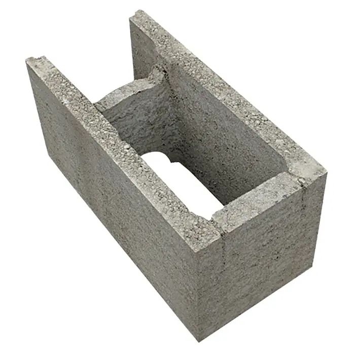 EHL Schalungs-Randstein - 50/25 x 24 x 25 cm - Grauer Hohlblockstein, ideal für Mauerwerksbau. Robuste Bauweise, vielseitig einsetzbar. Perfekt für stabile Konstruktionen.